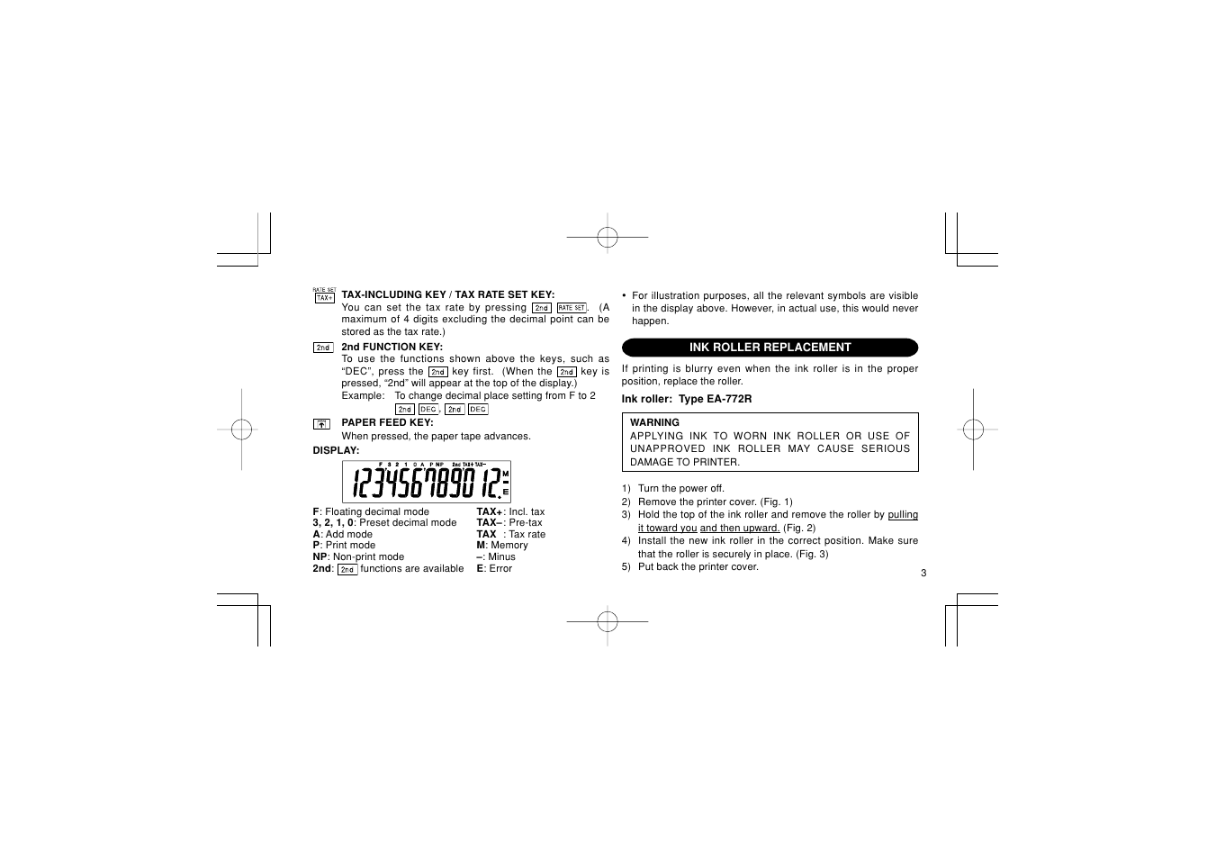 Sharp EL-1611PGY User Manual | Page 5 / 68