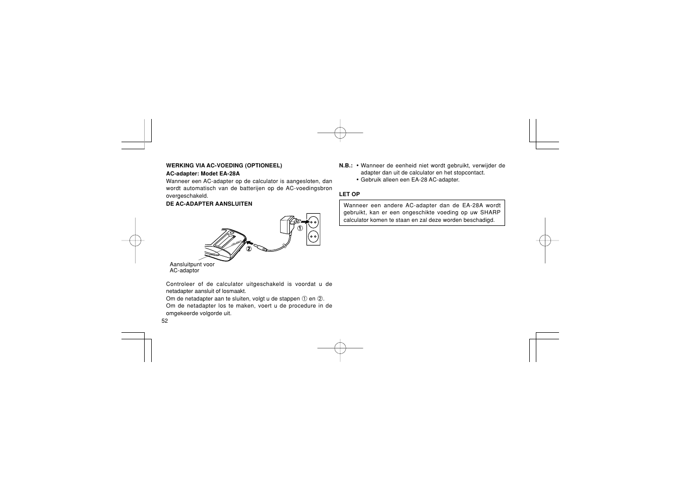 Sharp EL-1611PGY User Manual | Page 54 / 68