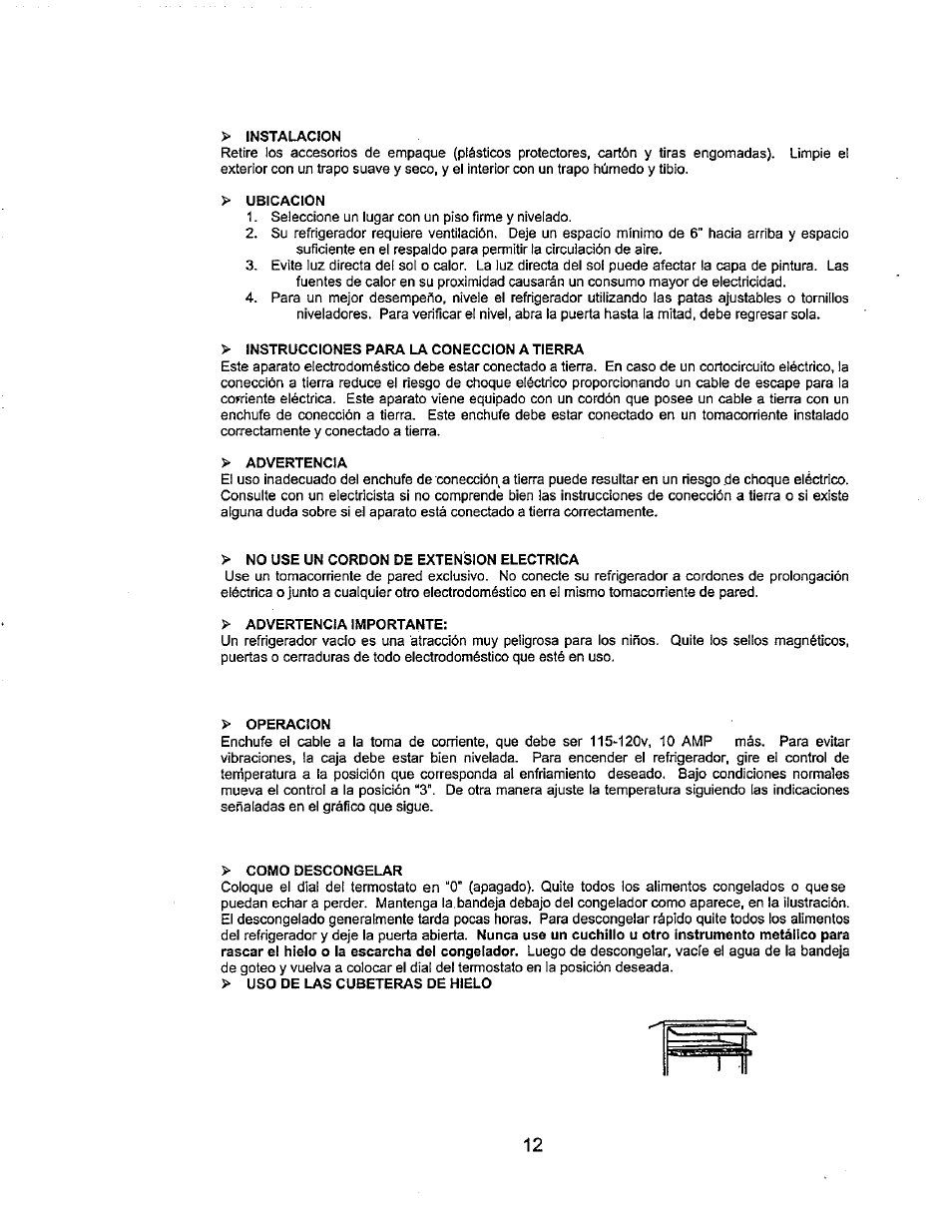 Avanti 445YW-1 User Manual | Page 13 / 14