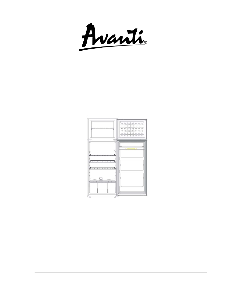 Avanti REFRIGERATOR RA758WT User Manual | 20 pages