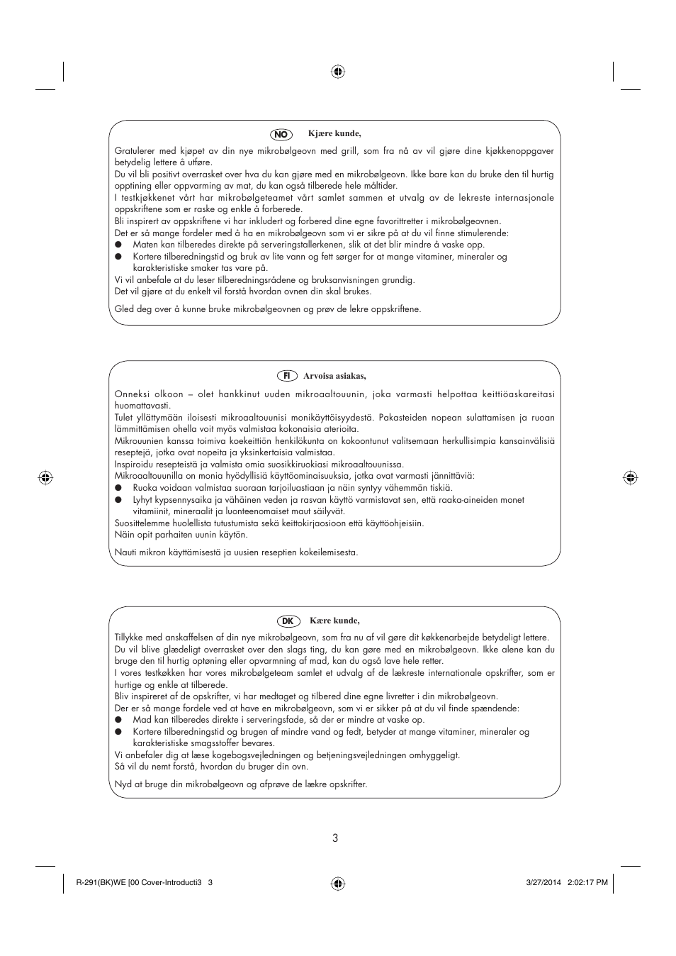 Sharp R-291BKWE User Manual | Page 4 / 210