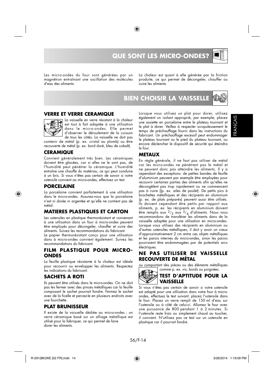 Sharp R-291BKWE User Manual | Page 57 / 210