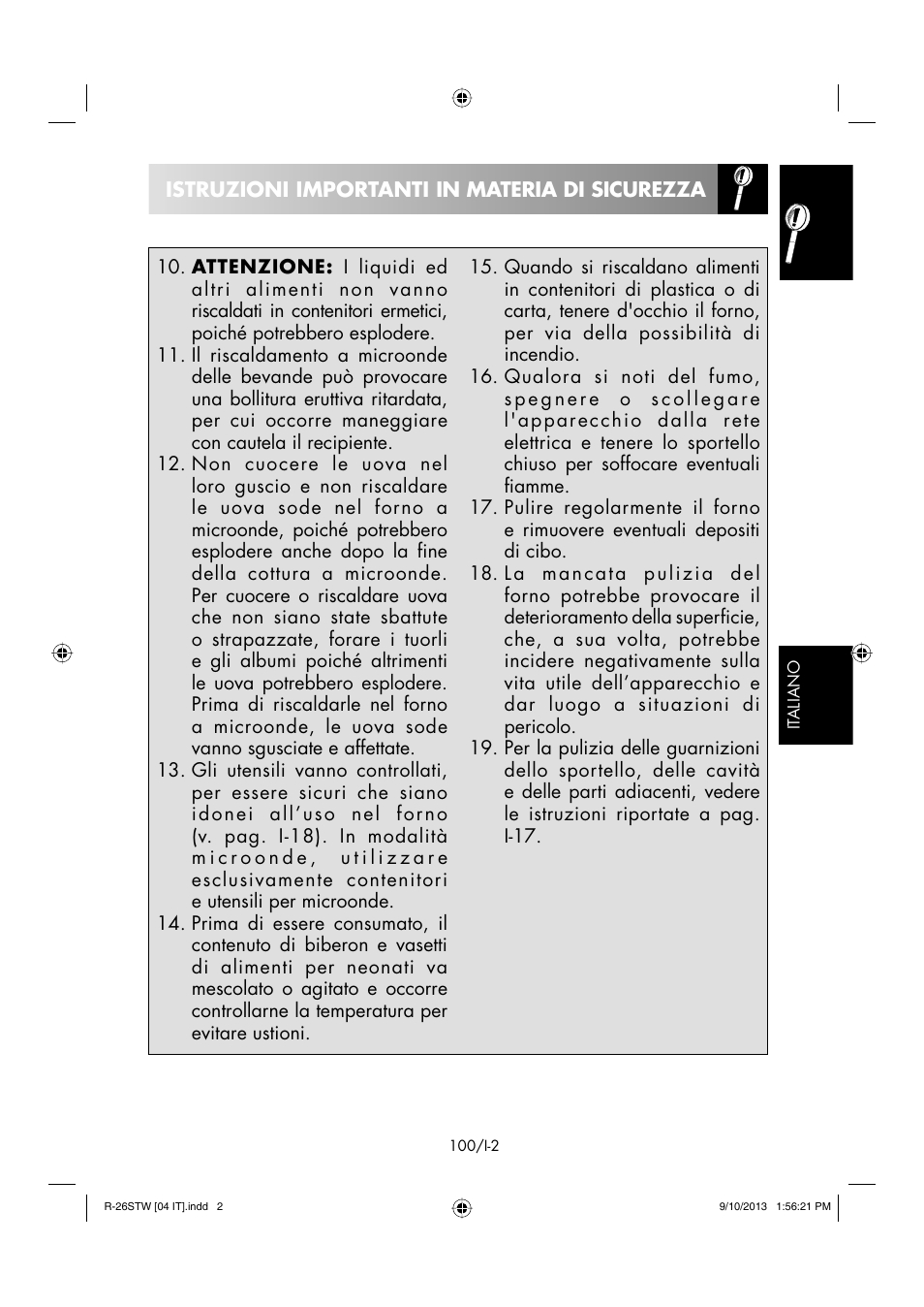 Sharp R-261STW User Manual | Page 101 / 188