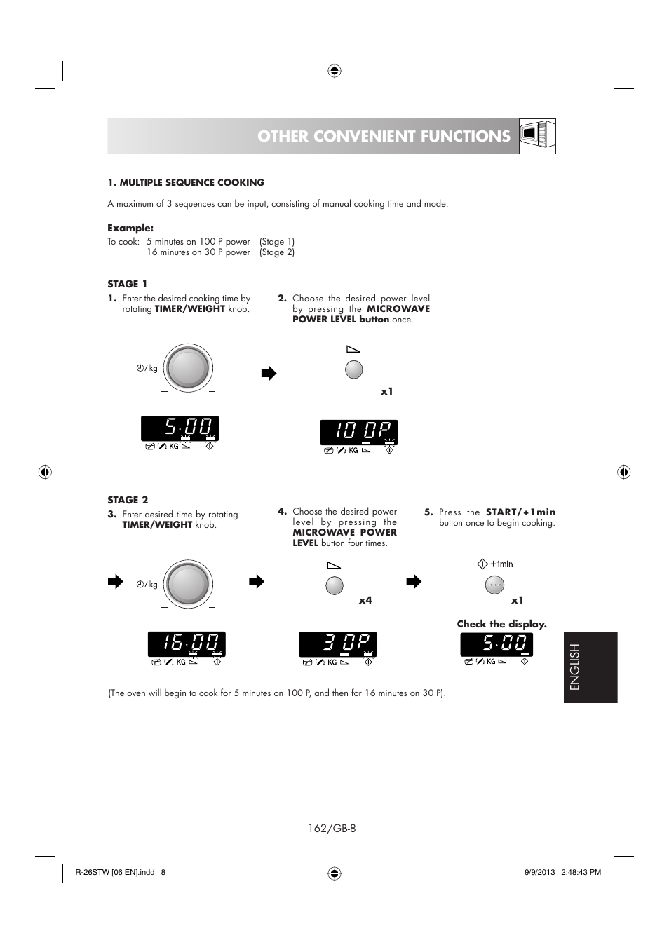 Other convenient functions | Sharp R-261STW User Manual | Page 163 / 188