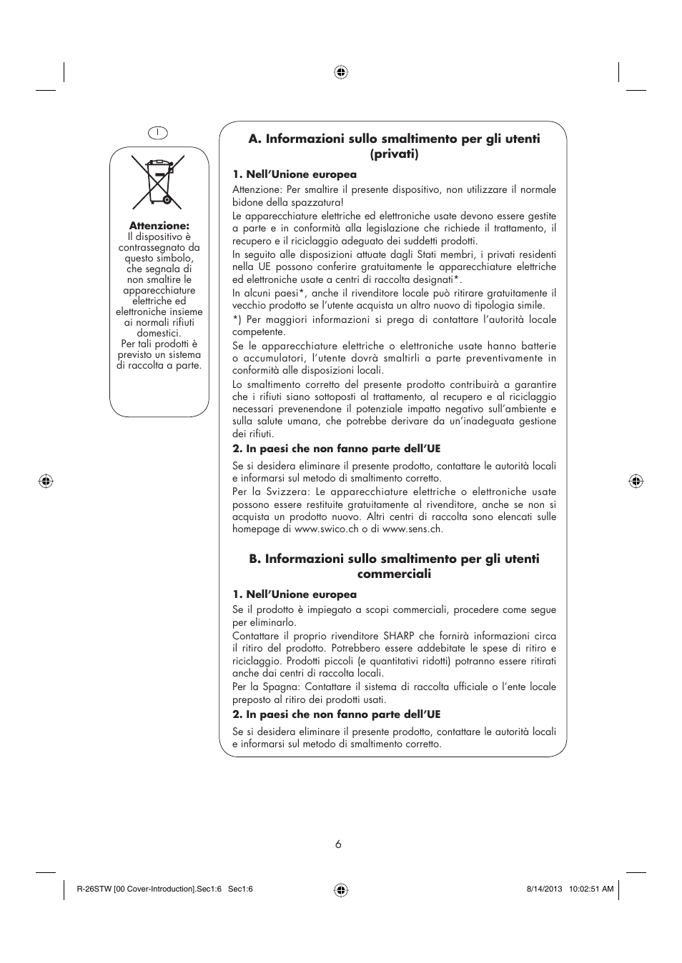 Sharp R-261STW User Manual | Page 7 / 188