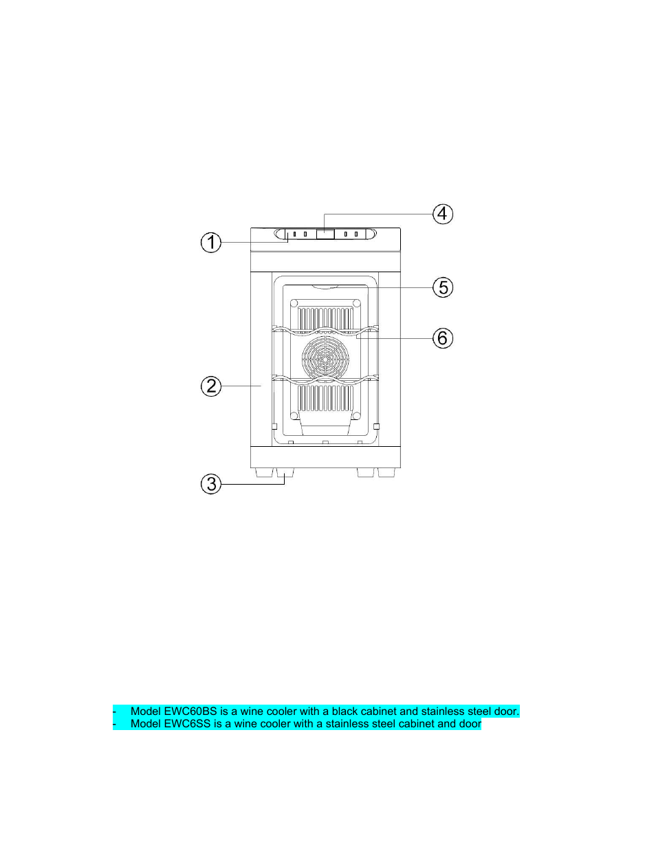 Avanti EWC60BS User Manual | Page 4 / 16
