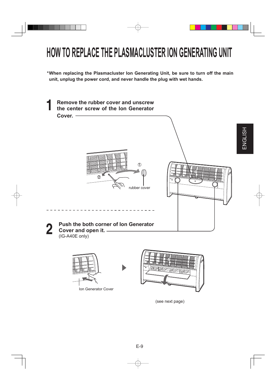 Sharp IG-A40E-W User Manual | Page 25 / 104