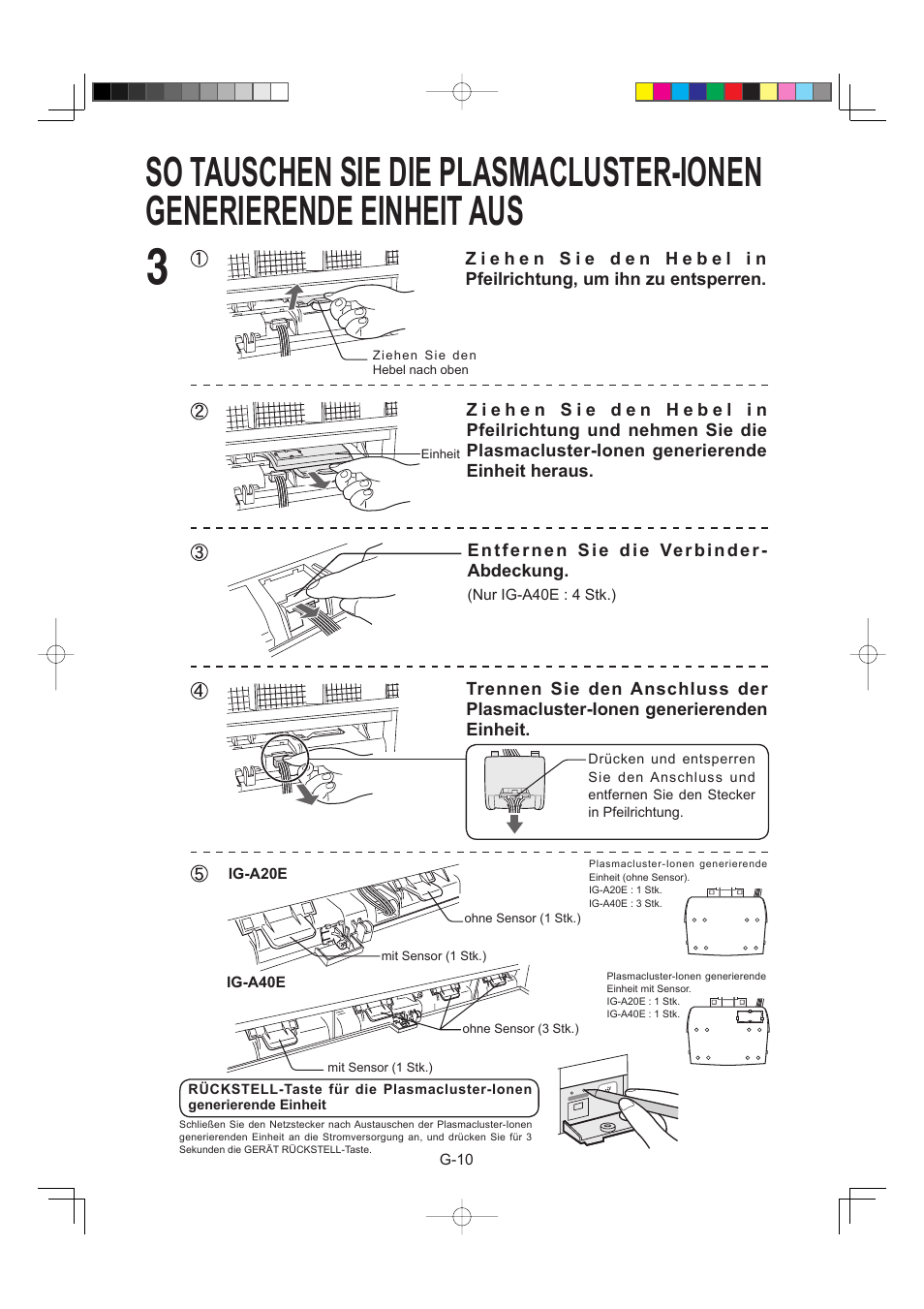 Sharp IG-A40E-W User Manual | Page 40 / 104
