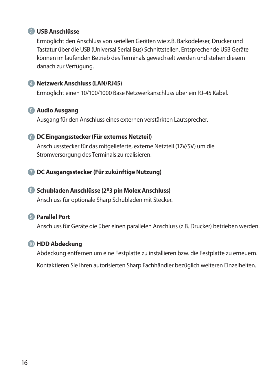 Sharp RZ-X 650 User Manual | Page 18 / 40