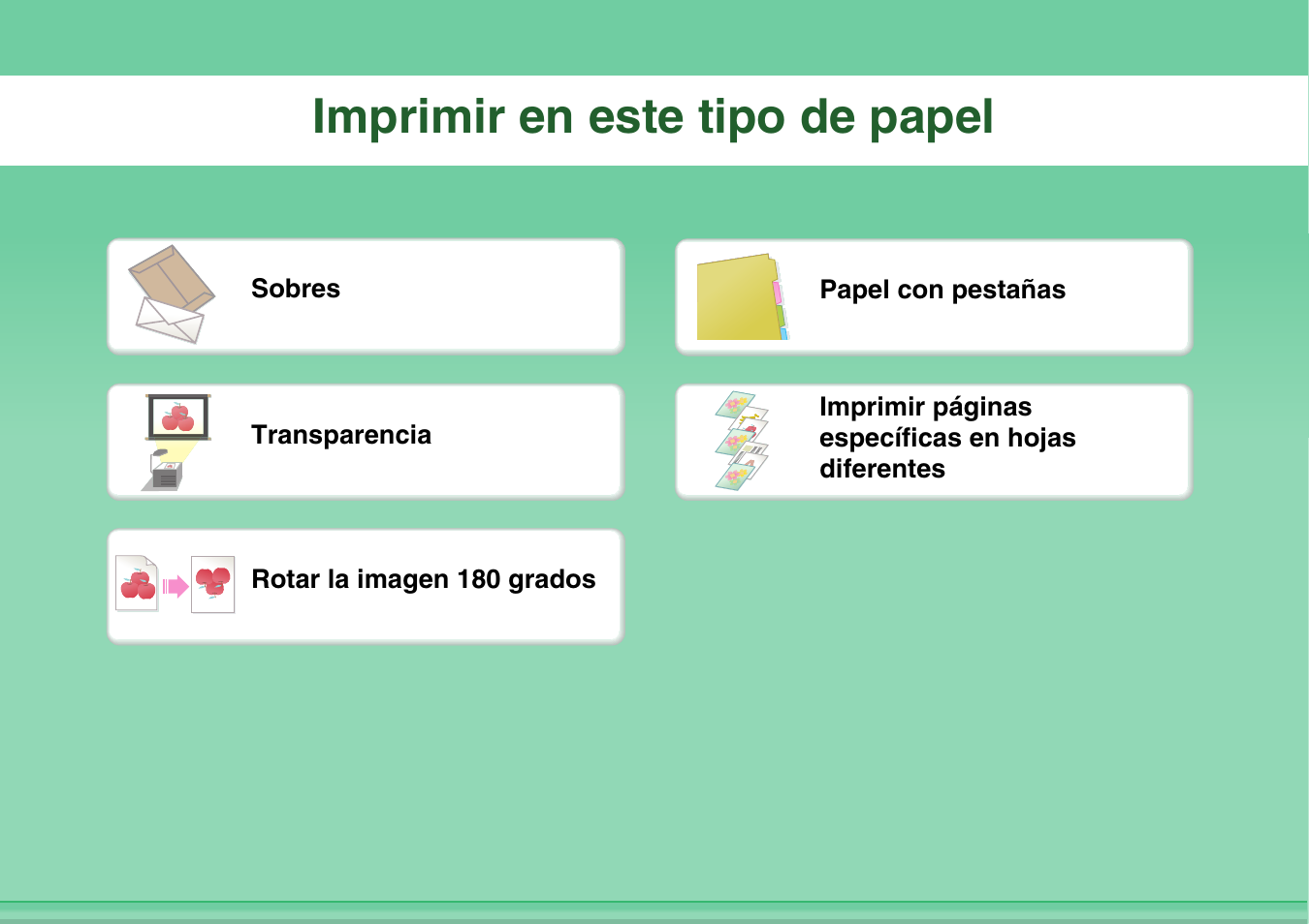 Imprimir en este, Tipo de papel, Imprimir en este tipo de papel | Sharp MX-2614N User Manual | Page 15 / 839