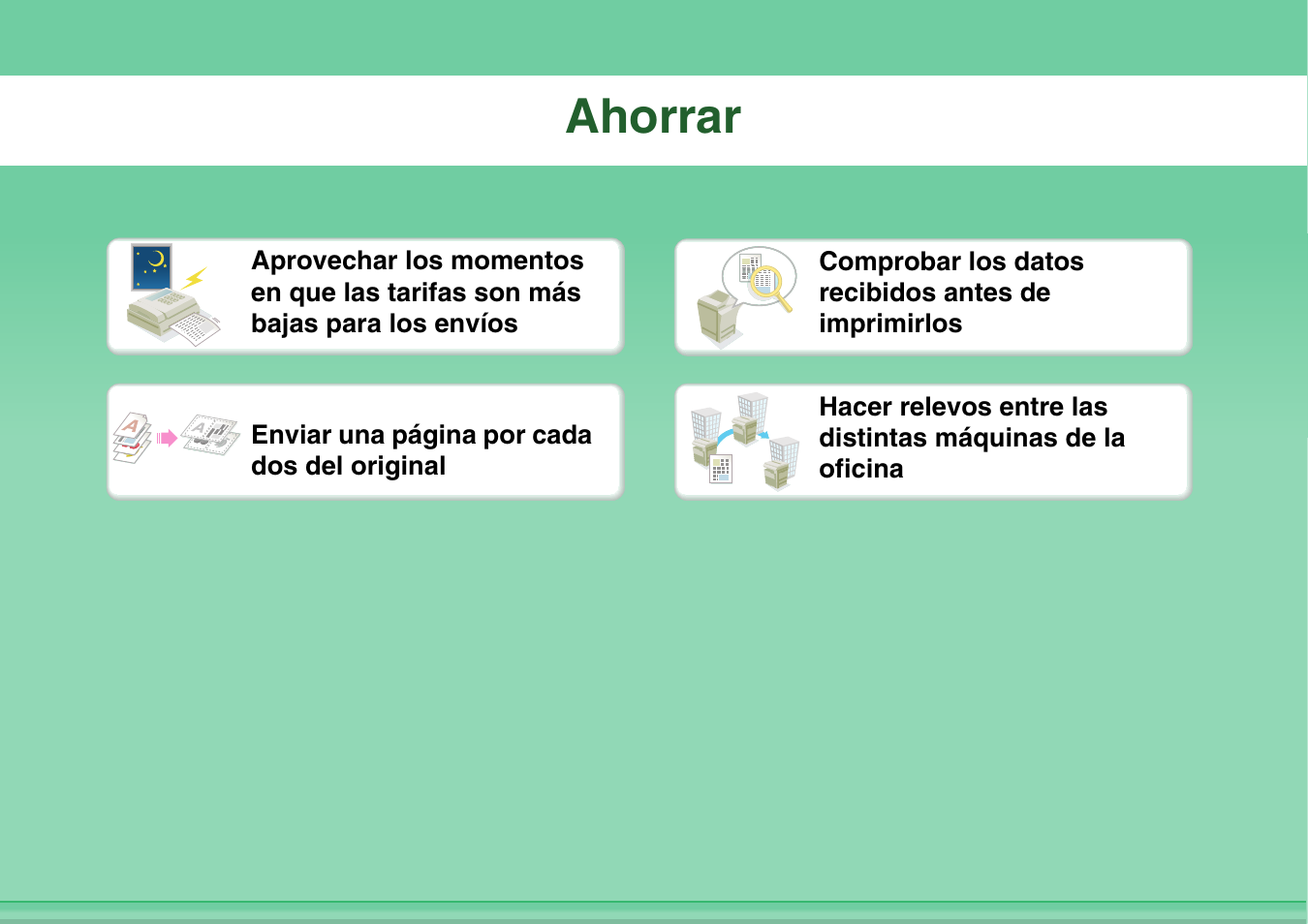 Ahorrar | Sharp MX-2614N User Manual | Page 19 / 839