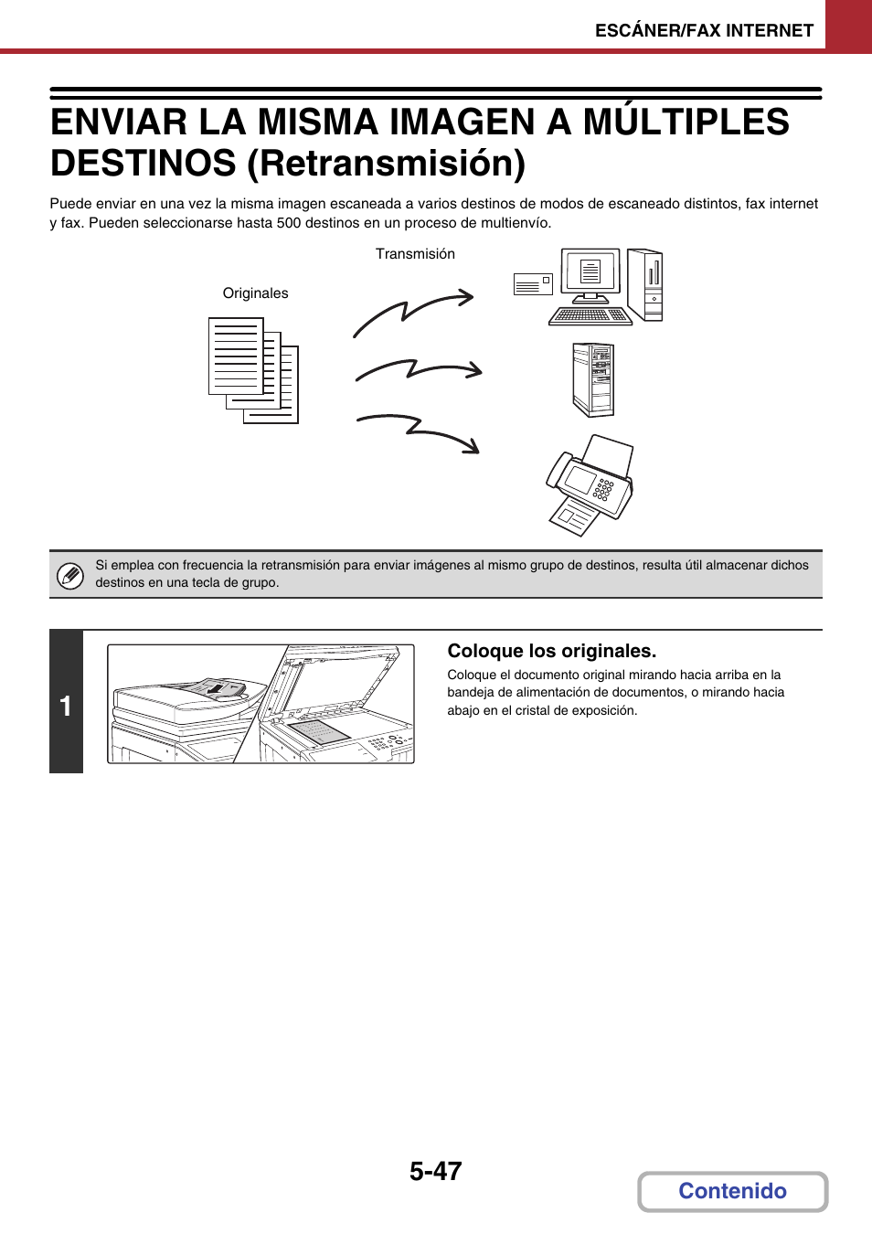 Envío a múltiples destinos | Sharp MX-2614N User Manual | Page 533 / 839