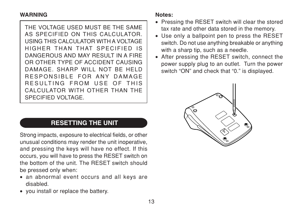 Sharp CS-4194HC User Manual | Page 15 / 144