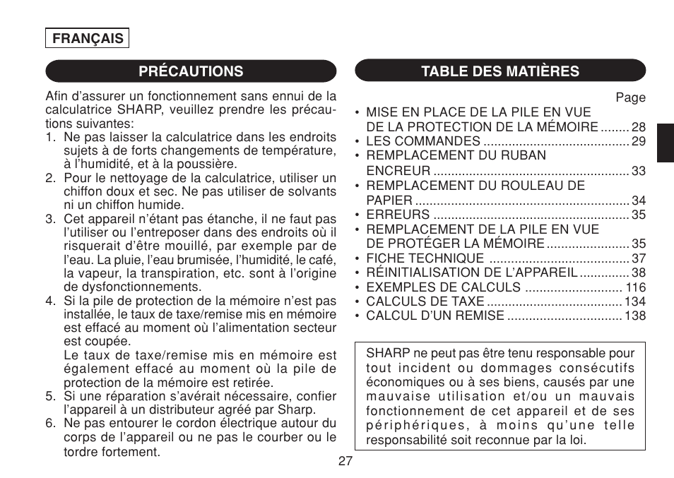 Sharp CS-4194HC User Manual | Page 29 / 144