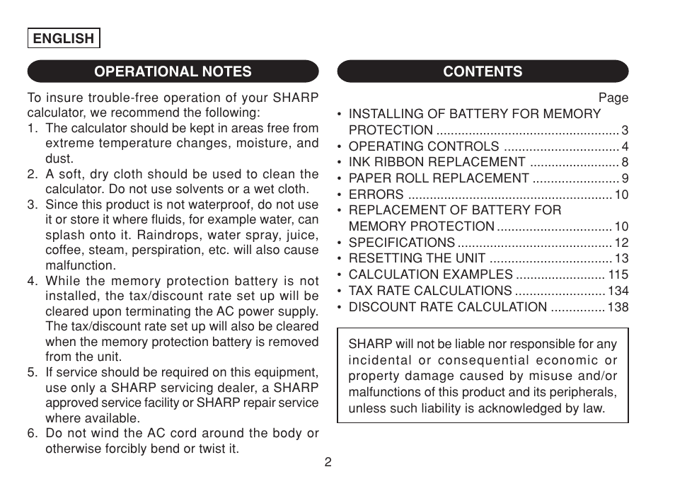 Sharp CS-4194HC User Manual | Page 4 / 144