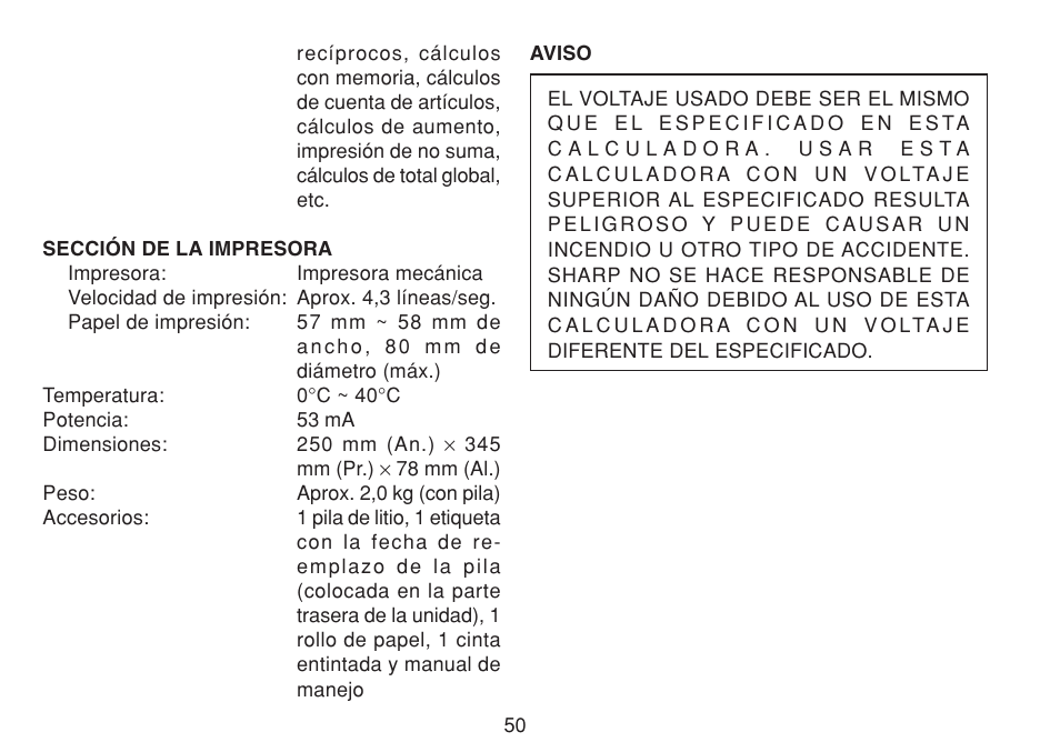 Sharp CS-4194HC User Manual | Page 52 / 144