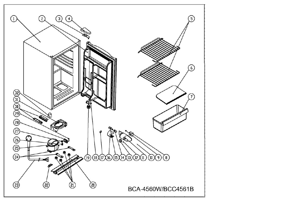Avanti BCA-4560W User Manual | 2 pages
