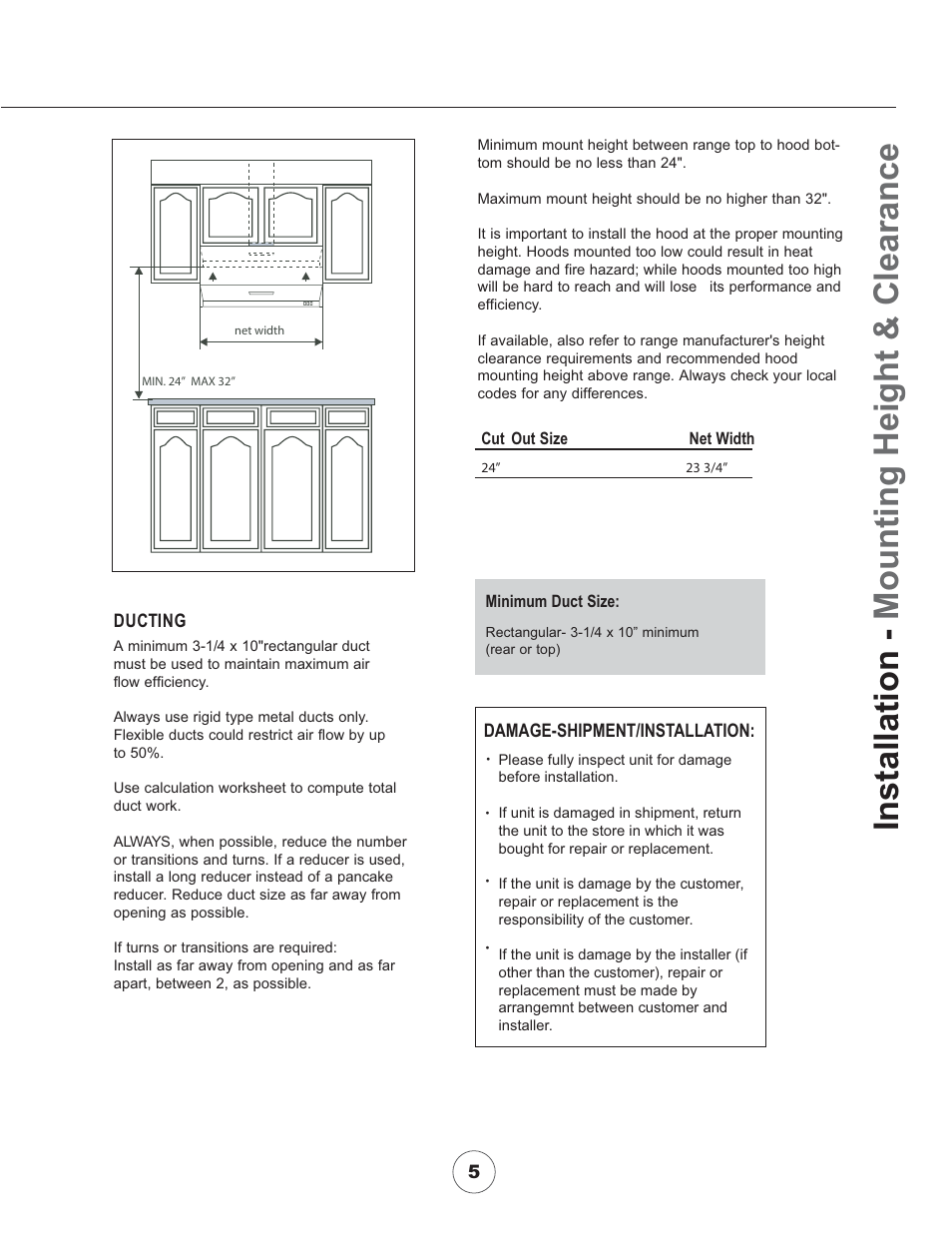 Avanti H2311W User Manual | Page 7 / 19