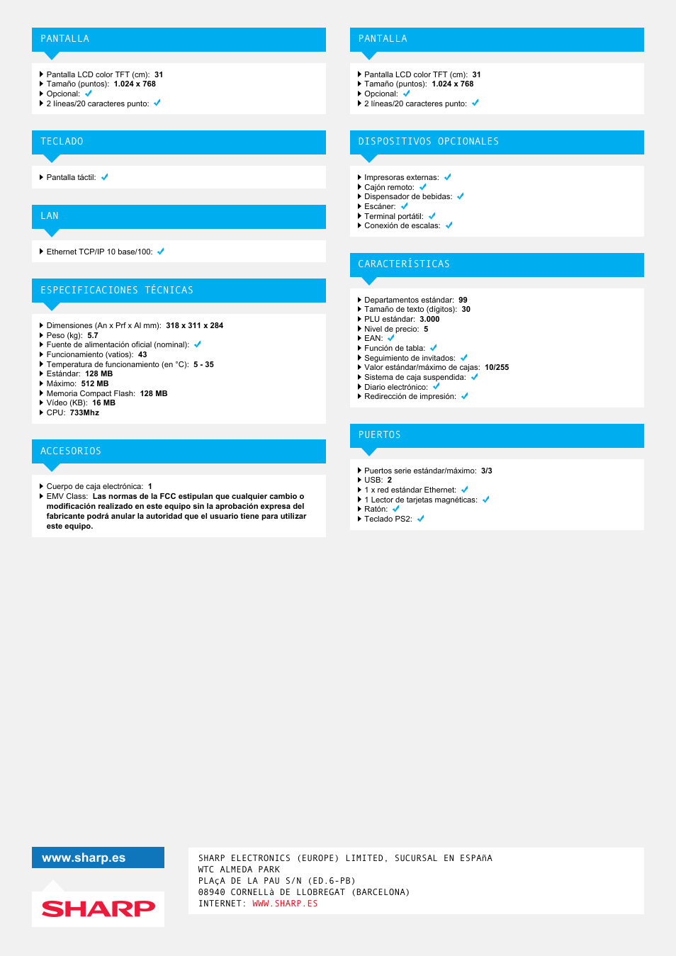 Sharp UP-X300 User Manual | Page 2 / 2