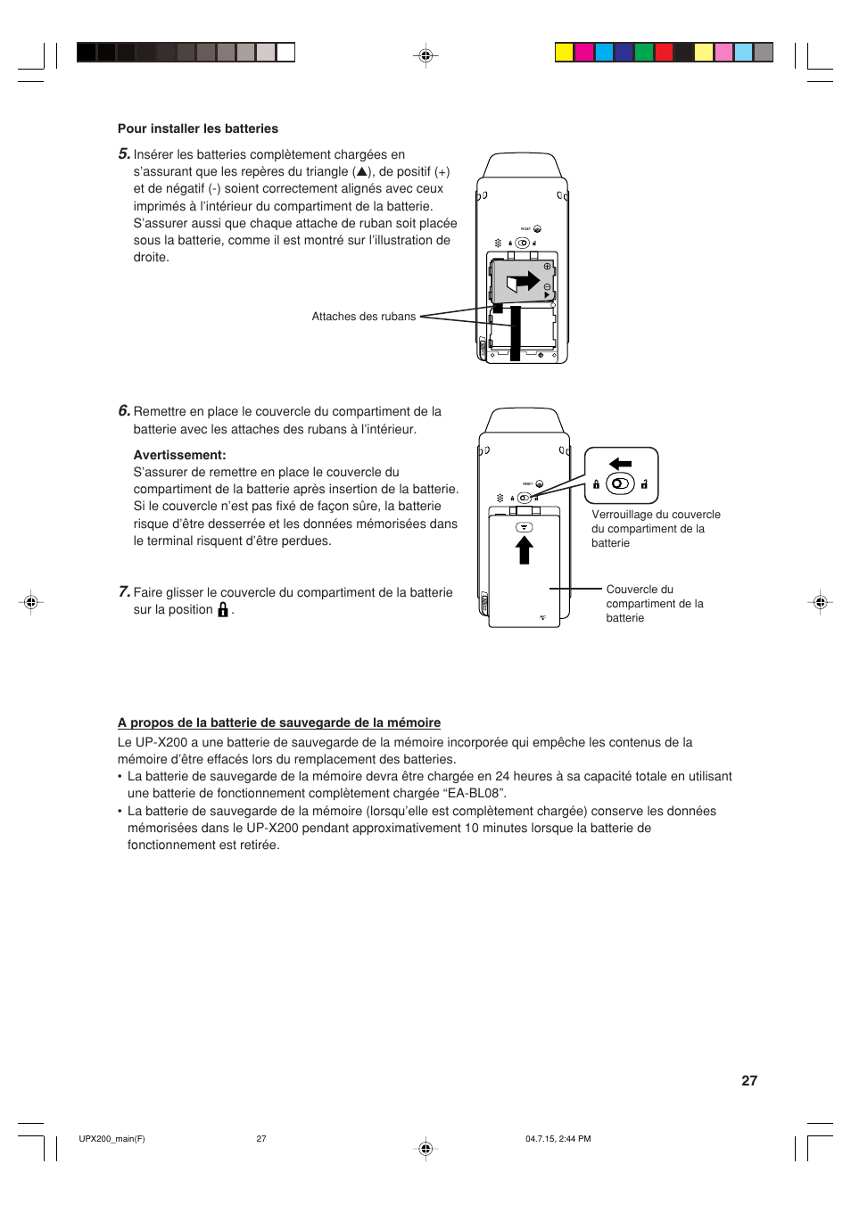 Sharp UP-X200 User Manual | Page 29 / 48