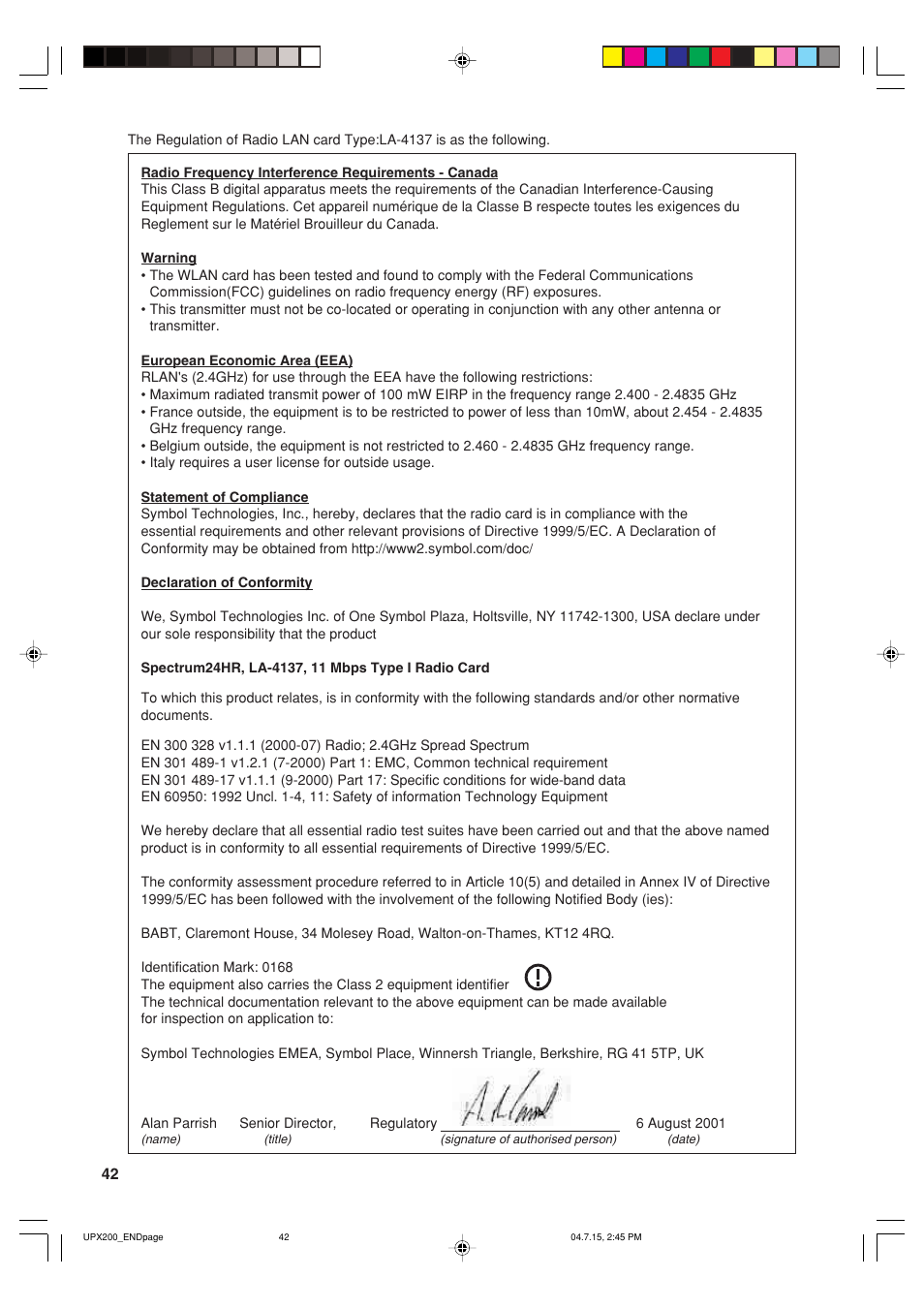 Sharp UP-X200 User Manual | Page 44 / 48