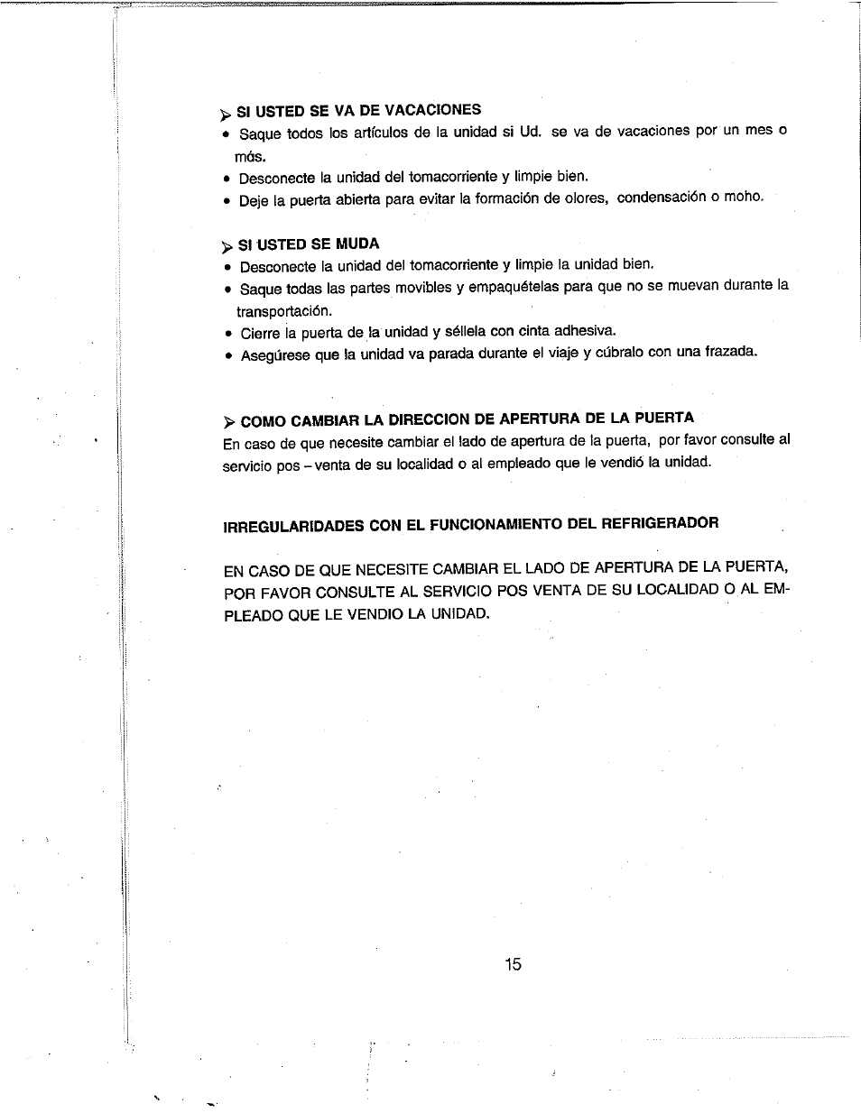 Avanti WC492D User Manual | Page 16 / 17