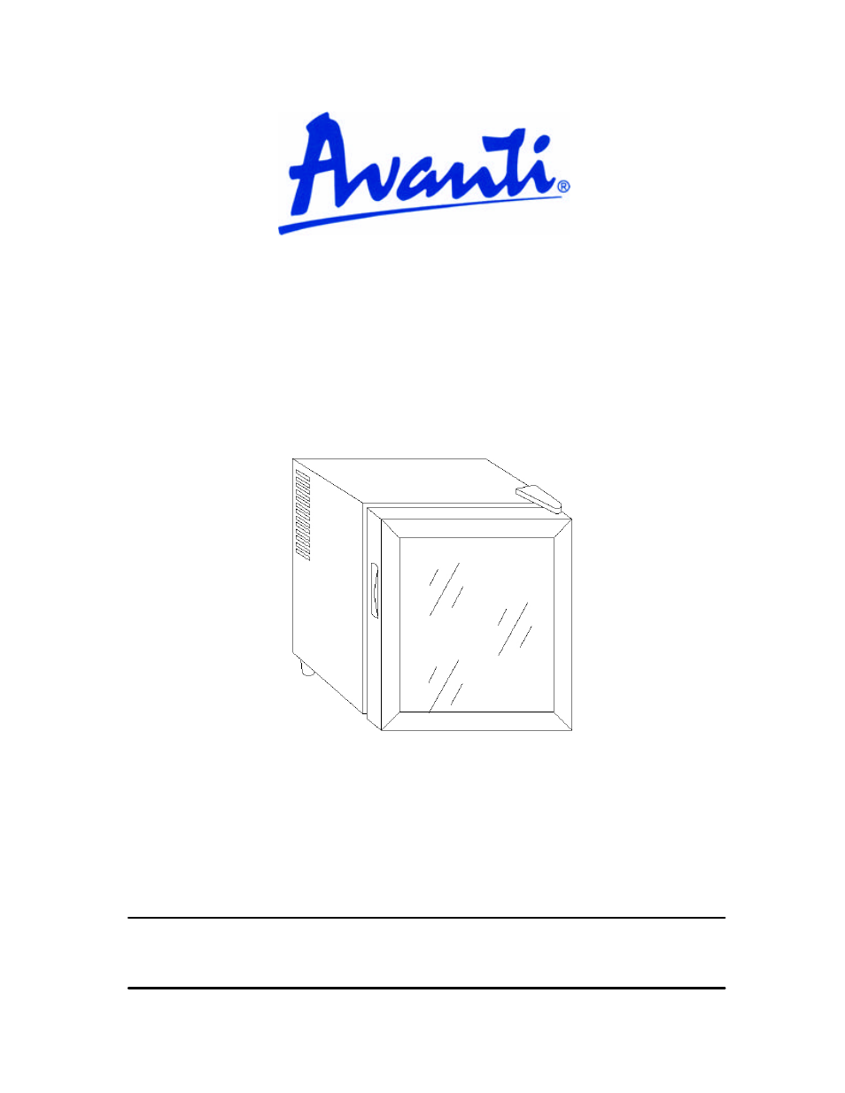 Avanti EWC16B User Manual | 17 pages