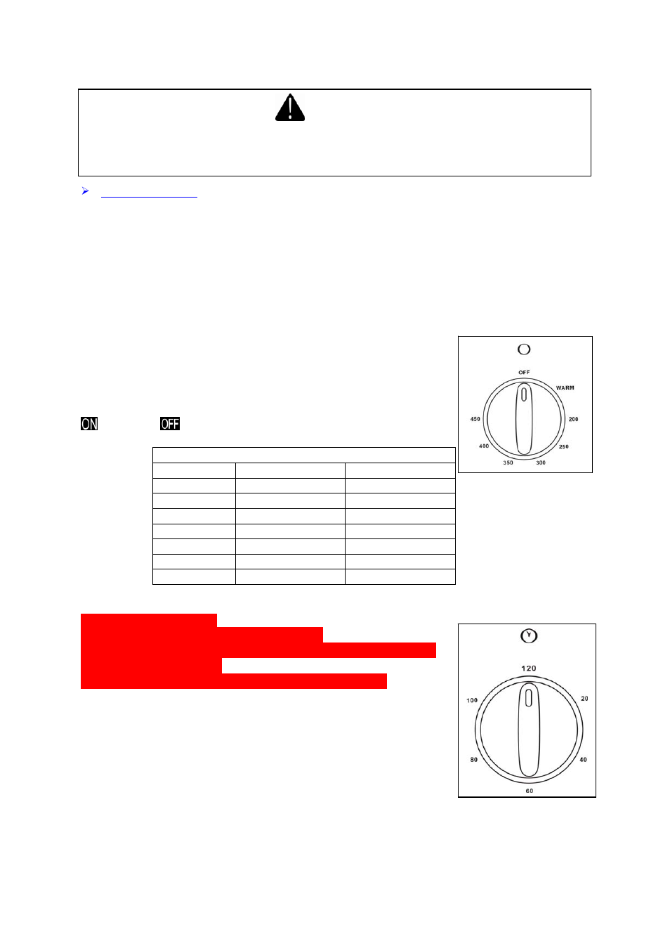 Warning | Avanti ER2401G User Manual | Page 20 / 39