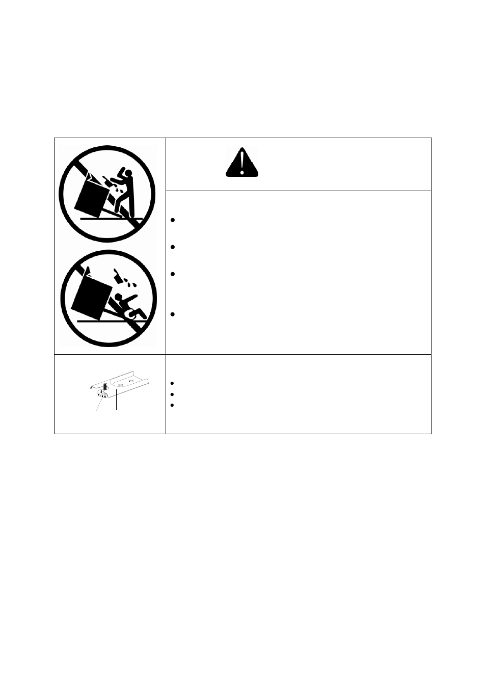 Warning, The anti-tip bracket, Can tip • injury e p devi ation instructions | Avanti ER2401G User Manual | Page 6 / 39