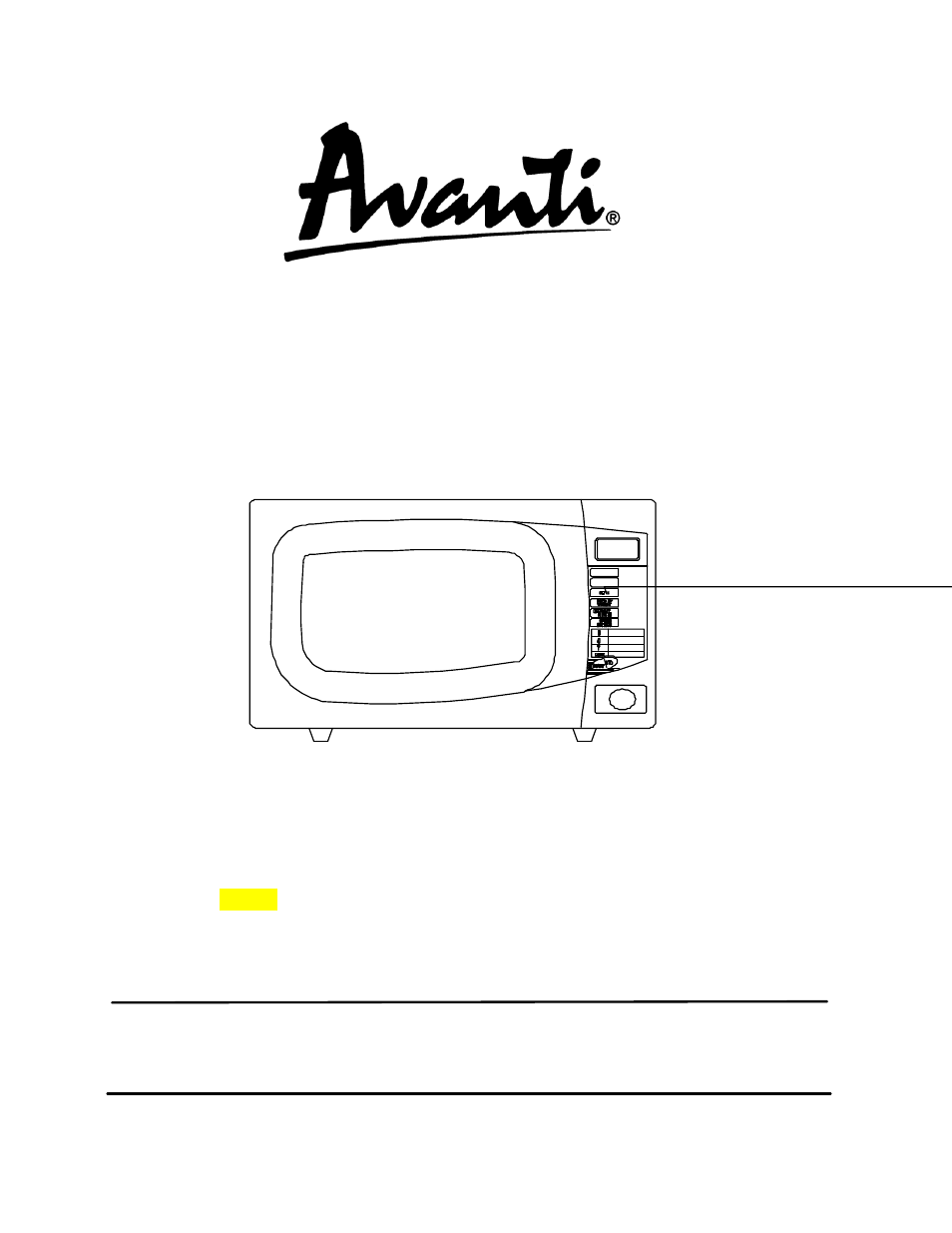 Avanti MO1040TW User Manual | 36 pages