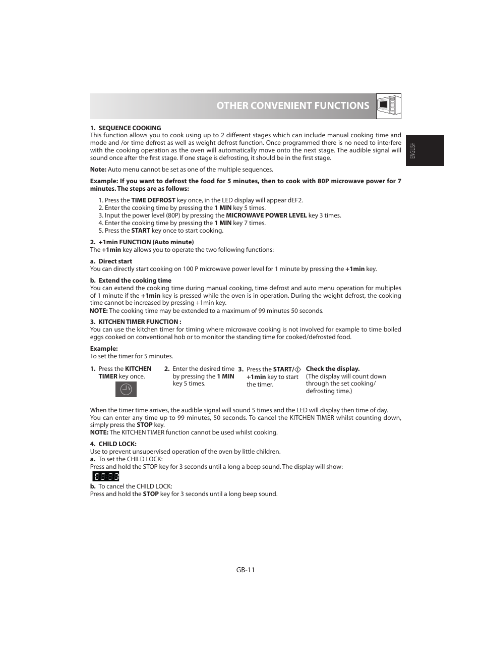 Other convenient functions | Sharp R-642WE User Manual | Page 13 / 226