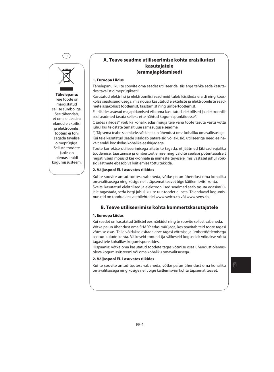 Sharp R-642WE User Manual | Page 163 / 226