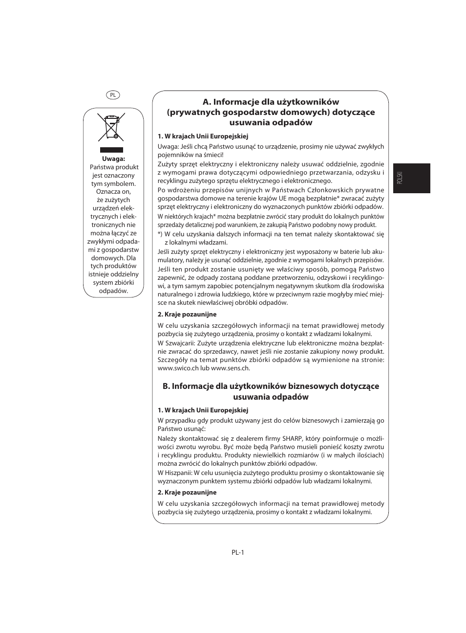 Sharp R-642WE User Manual | Page 19 / 226