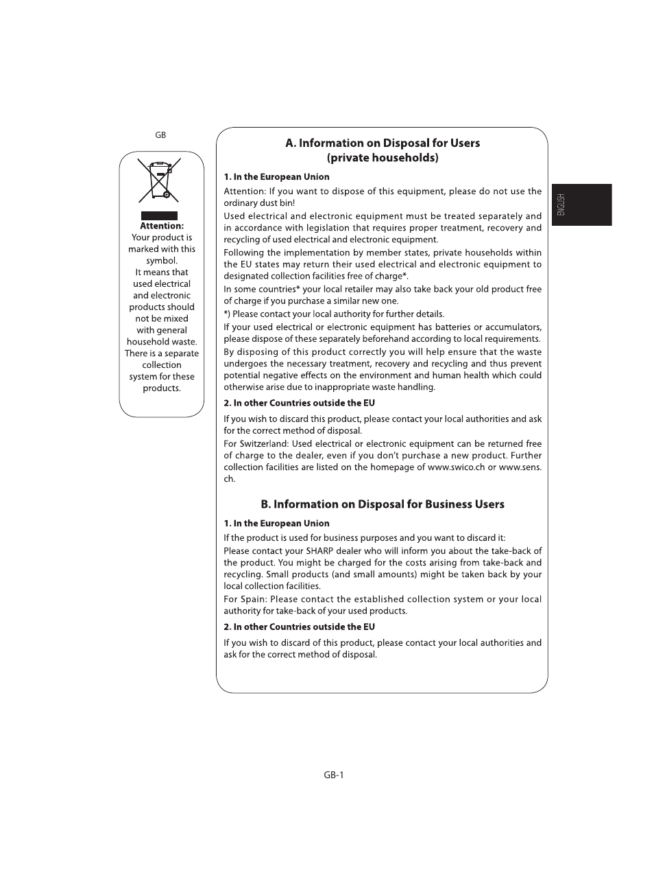 Sharp R-642WE User Manual | Page 3 / 226