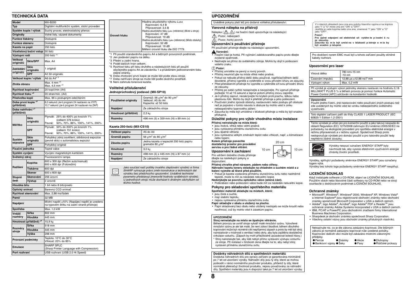 Sharp MX-B200 User Manual | Page 10 / 40