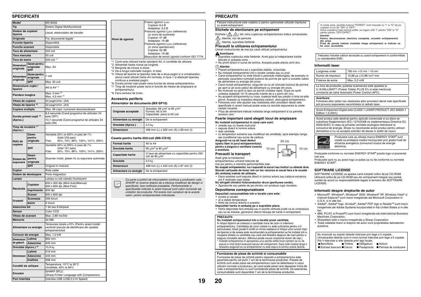 Sharp MX-B200 User Manual | Page 21 / 40