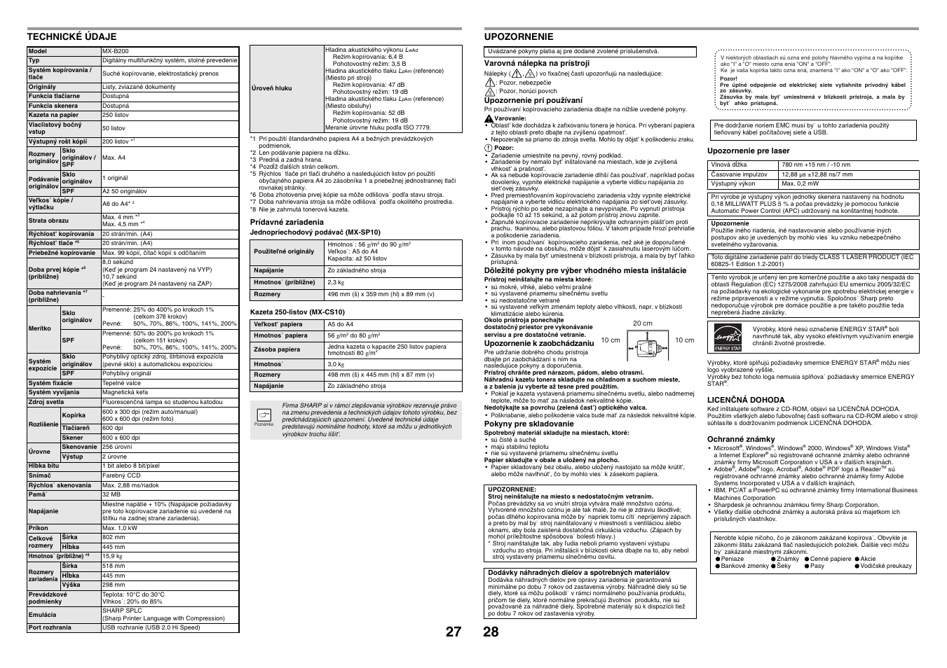 Sharp MX-B200 User Manual | Page 29 / 40