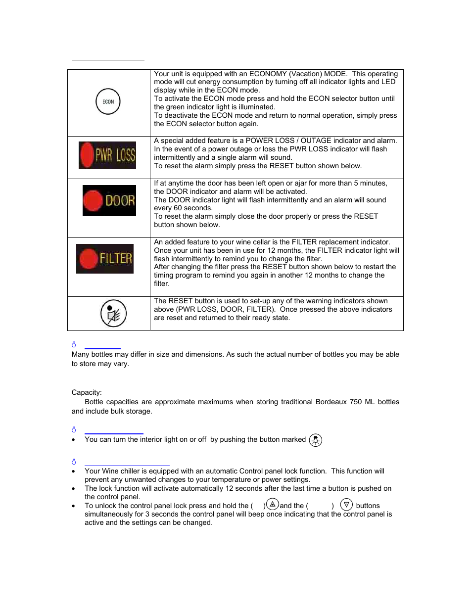 Avanti WCR9000S User Manual | Page 10 / 20