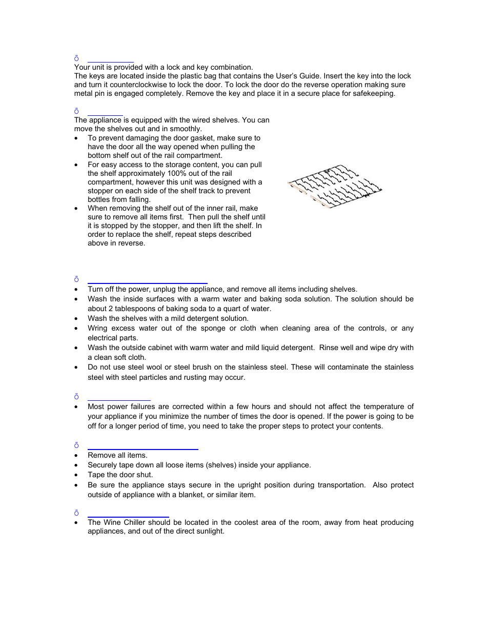 Avanti WCR9000S User Manual | Page 11 / 20