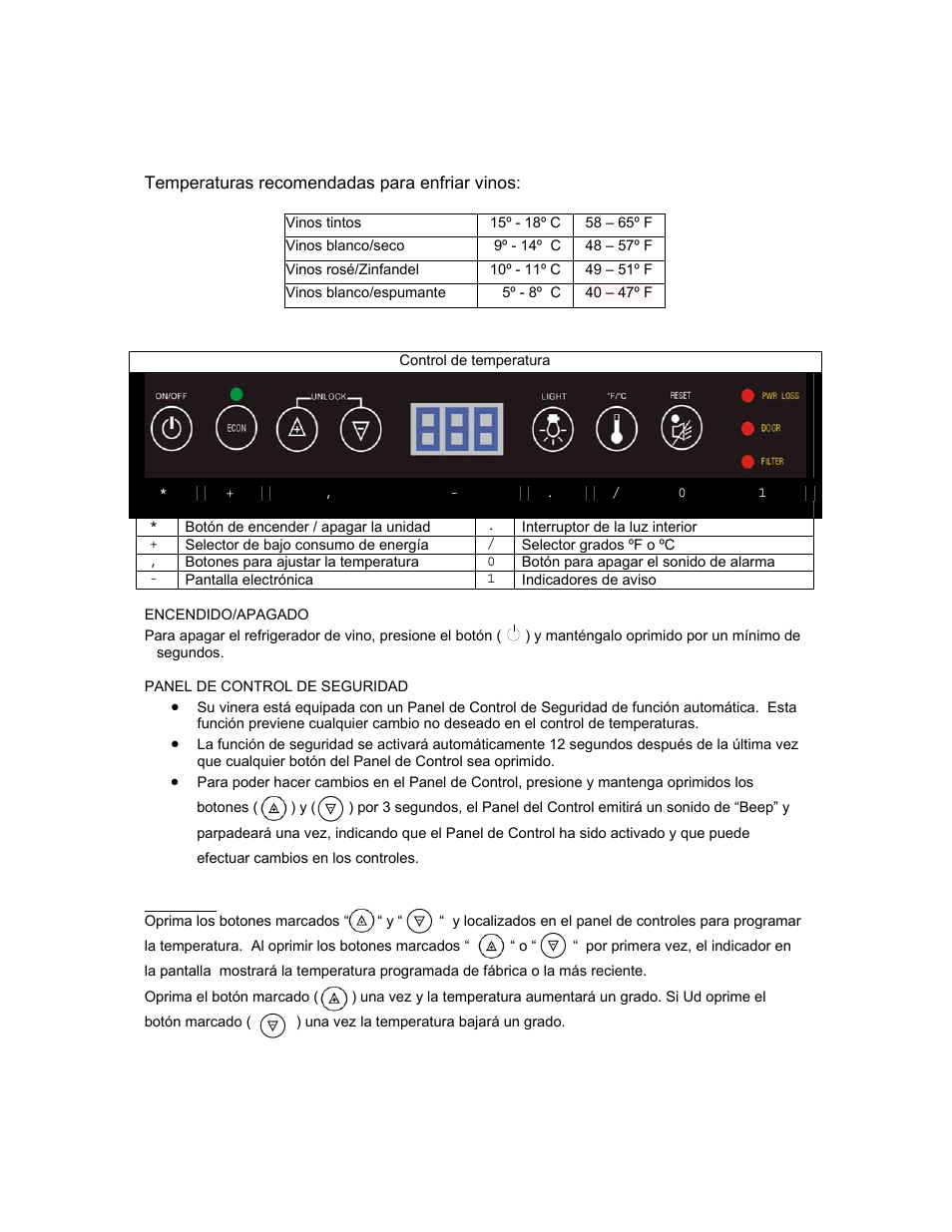 Avanti WCR9000S User Manual | Page 16 / 20