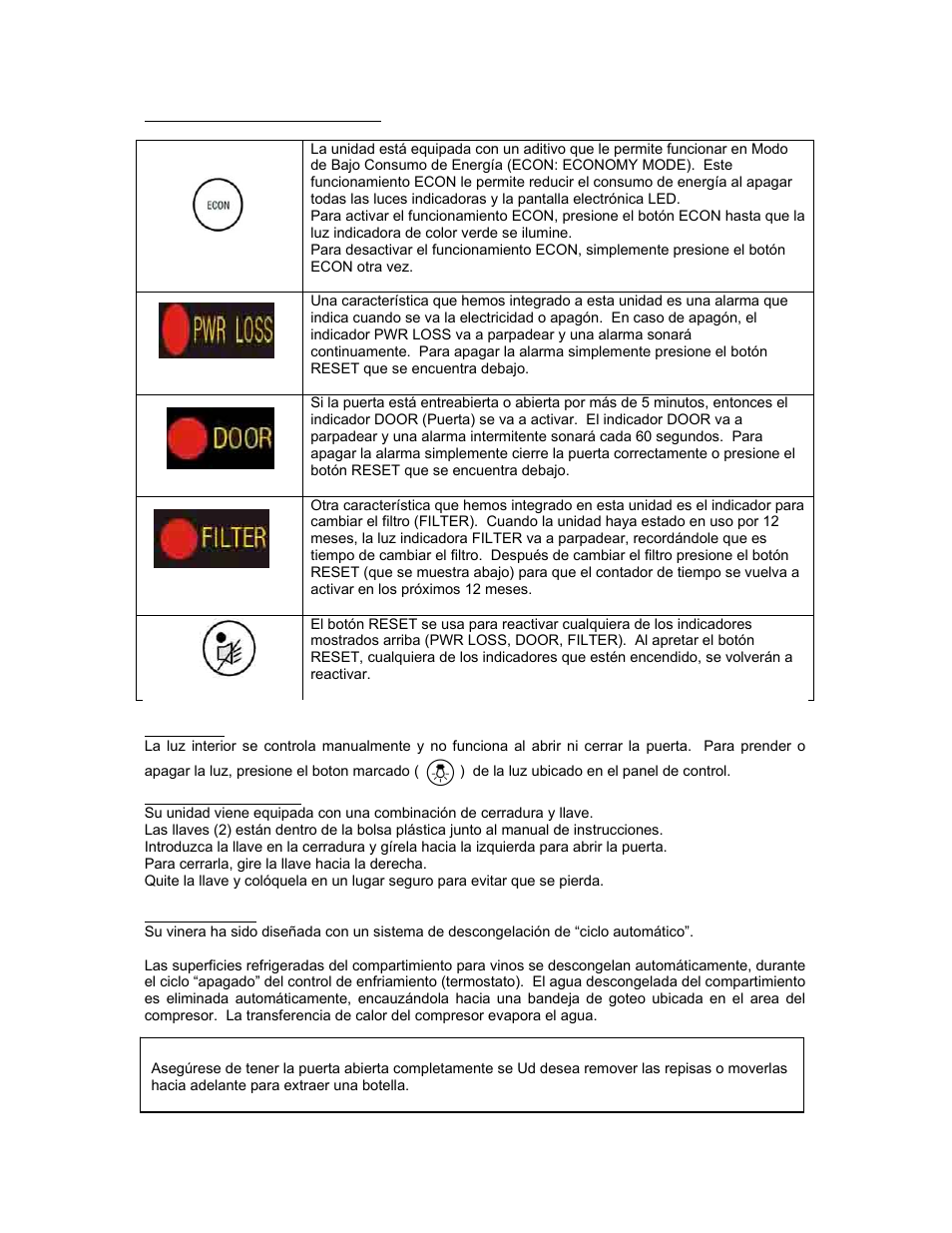 Avanti WCR9000S User Manual | Page 17 / 20