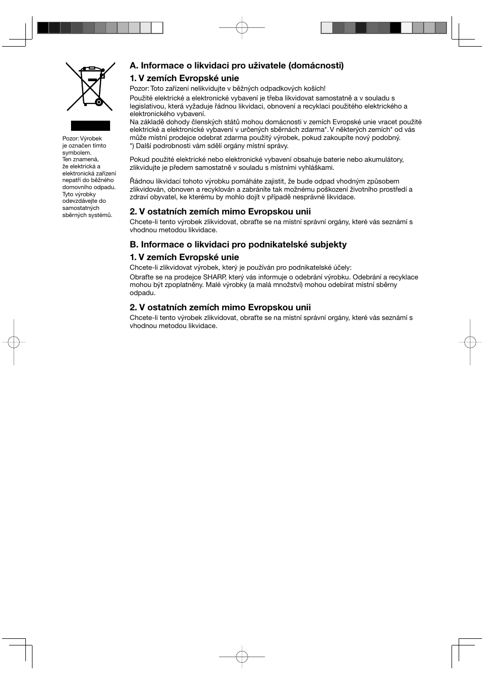 V ostatních zemích mimo evropskou unii | Sharp KC-930EU-W User Manual | Page 108 / 200