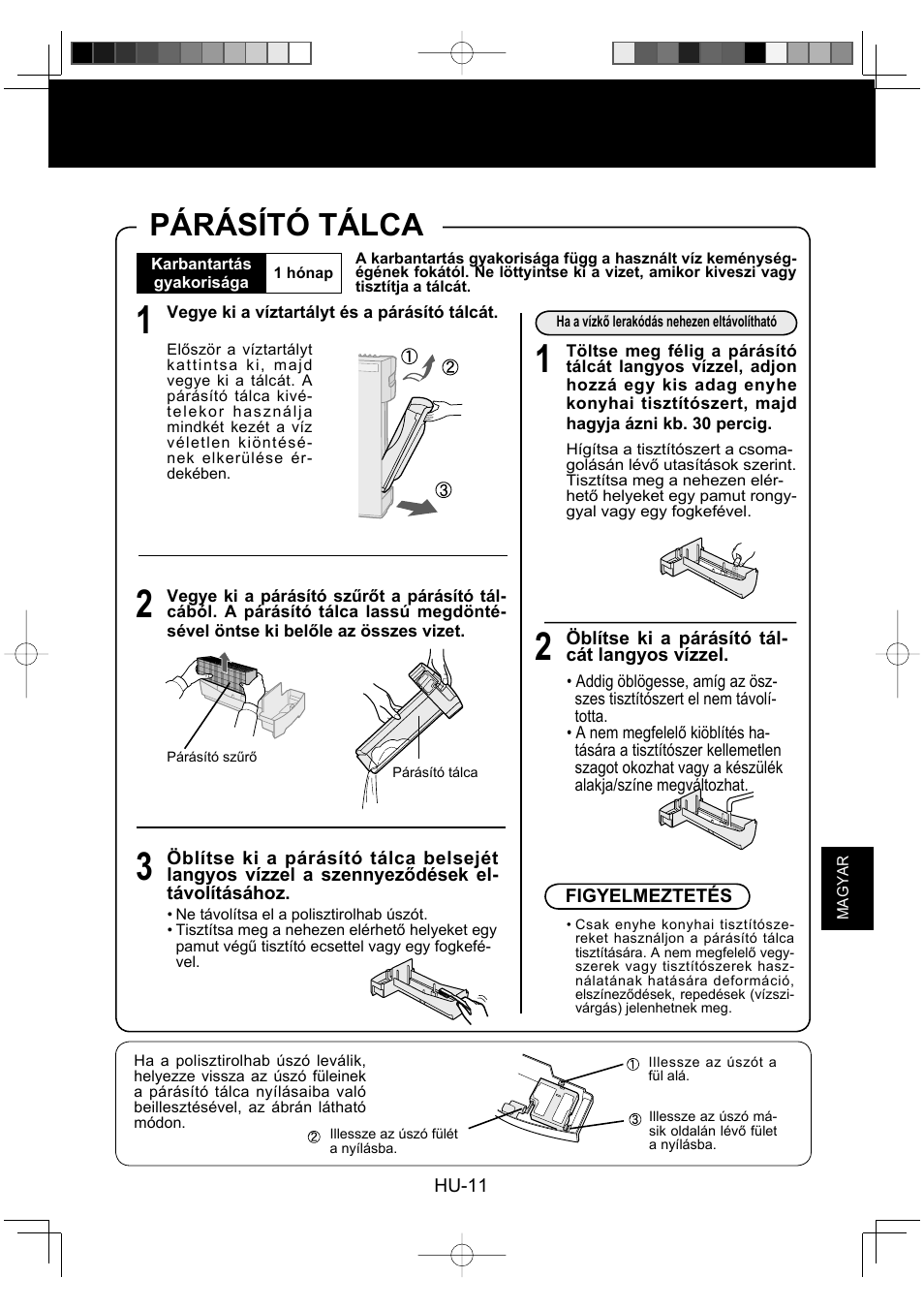 Párásító tálca | Sharp KC-930EU-W User Manual | Page 139 / 200