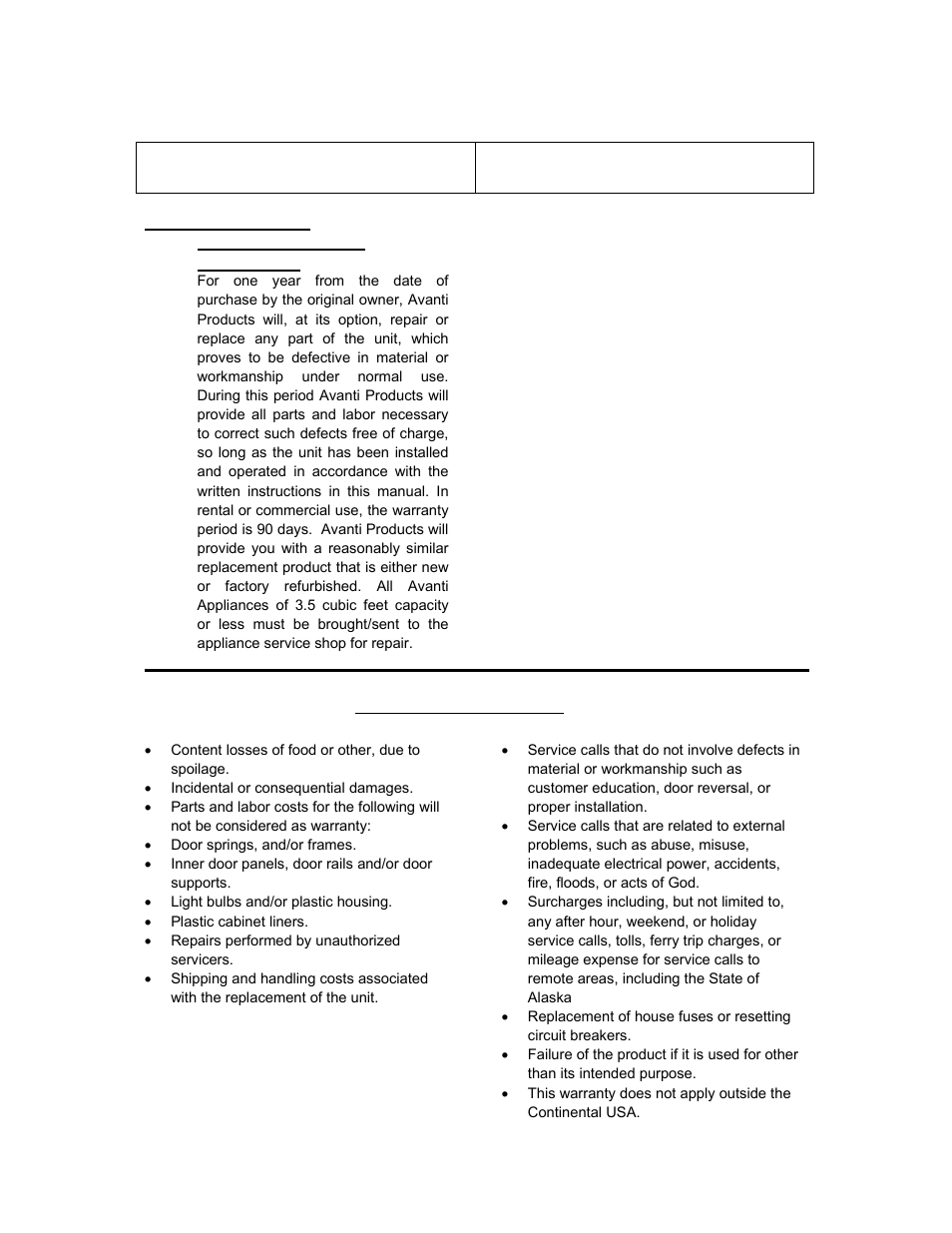 Avanti EWC1600M User Manual | Page 11 / 16