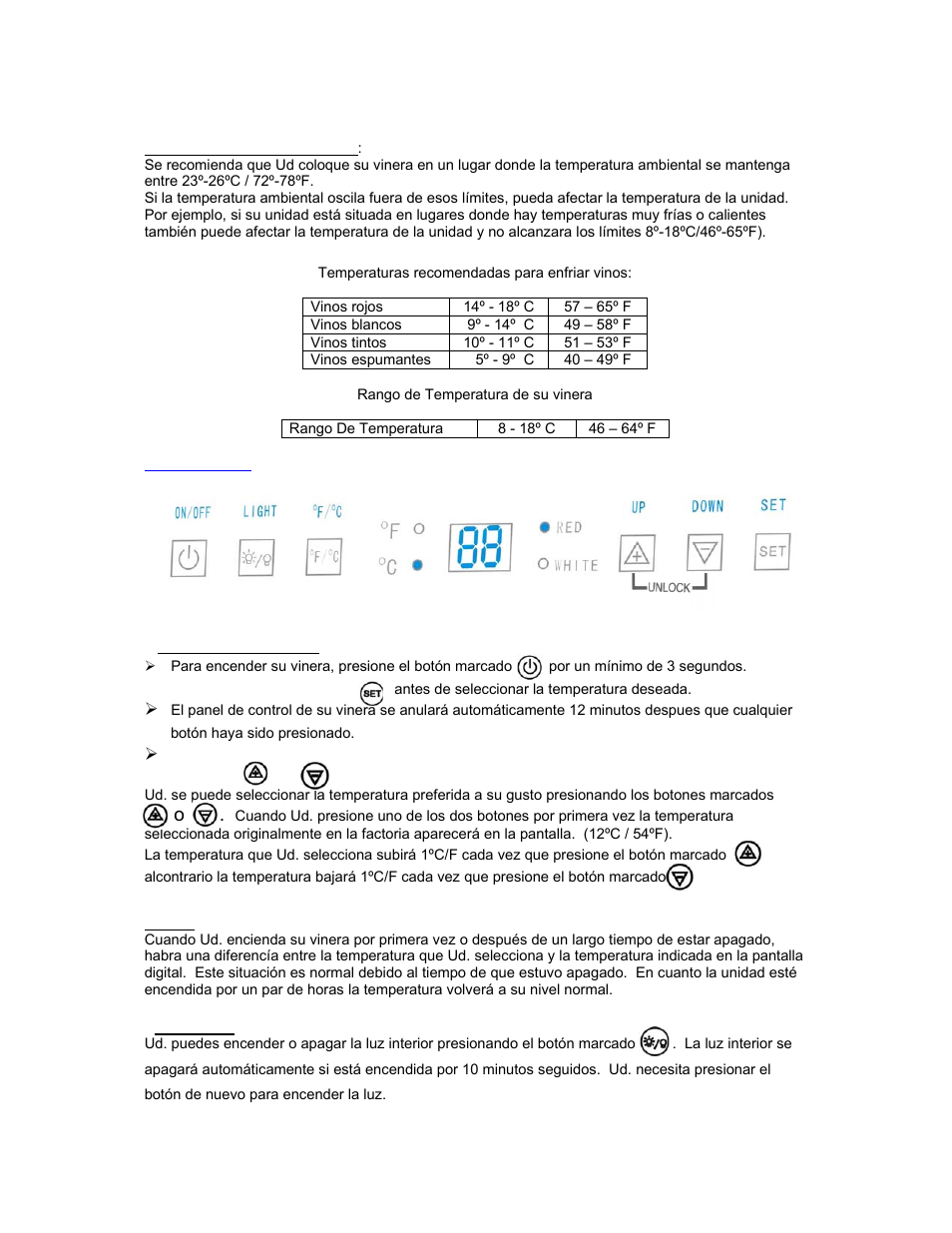 Avanti EWC1600M User Manual | Page 13 / 16