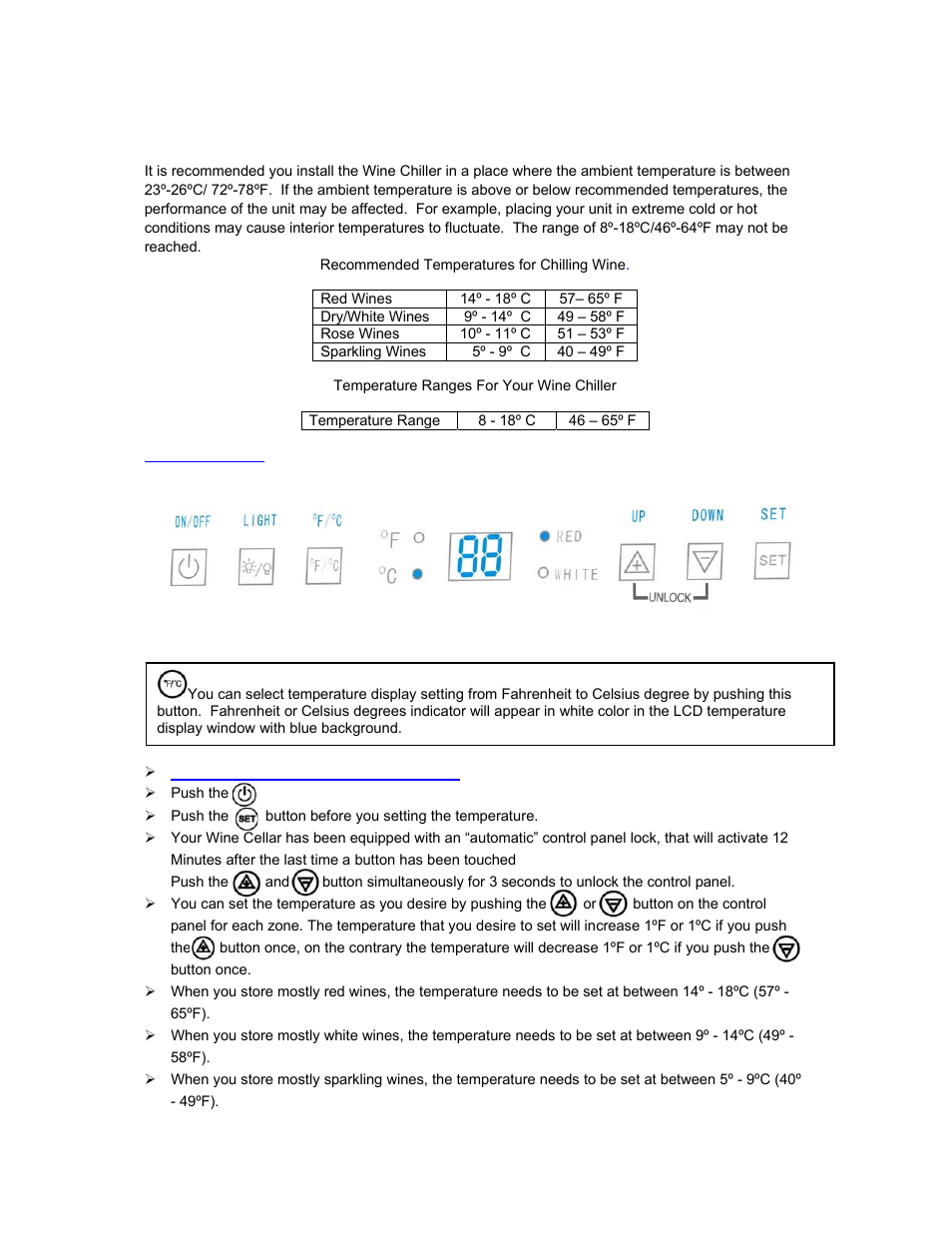 Avanti EWC1600M User Manual | Page 7 / 16