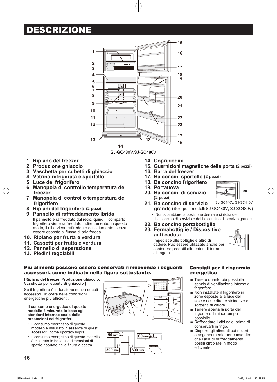 Descrizione | Sharp SJ-GC440VBK User Manual | Page 16 / 104