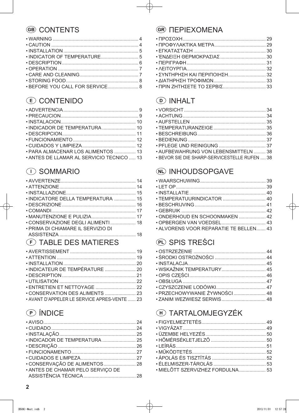 Sharp SJ-GC440VBK User Manual | Page 2 / 104