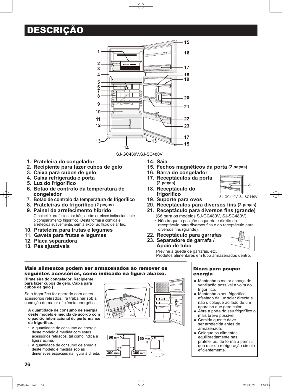 Descrição | Sharp SJ-GC440VBK User Manual | Page 26 / 104