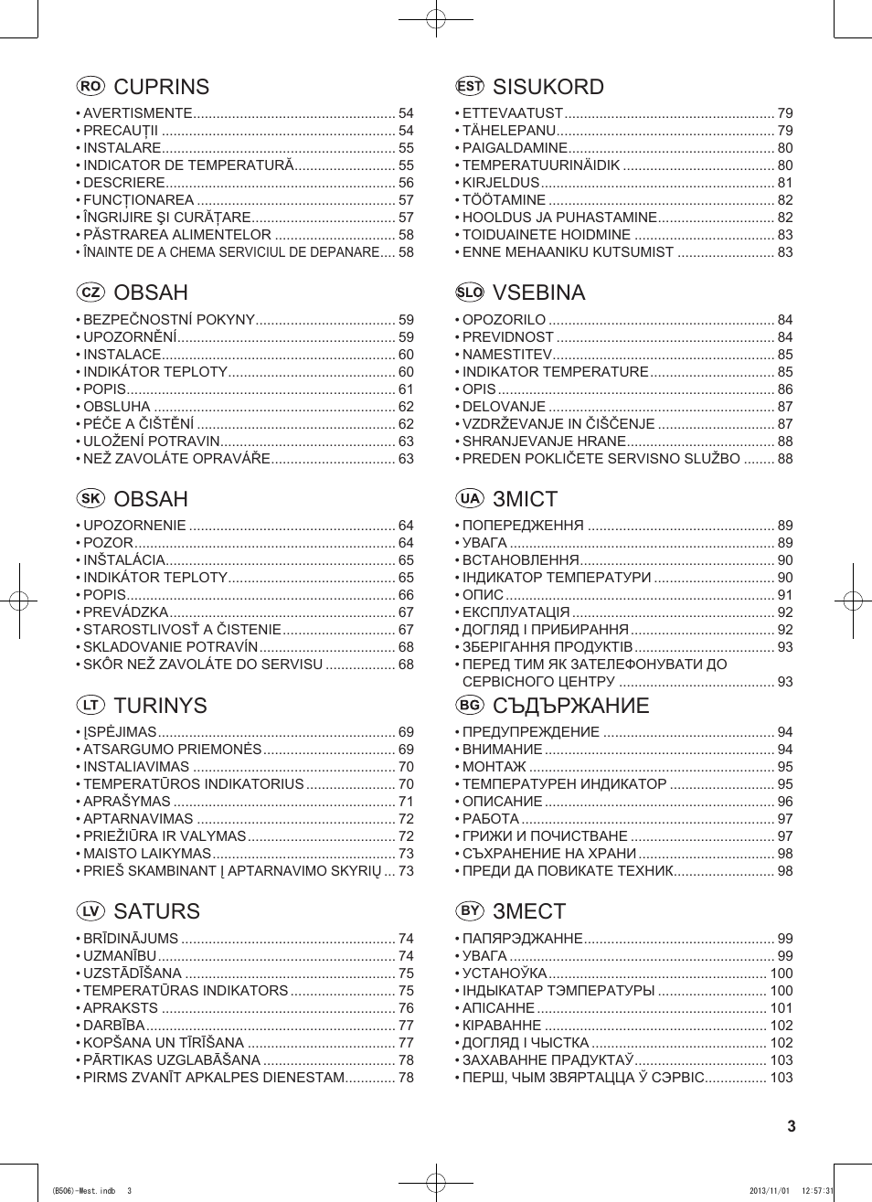 Sharp SJ-GC440VBK User Manual | Page 3 / 104